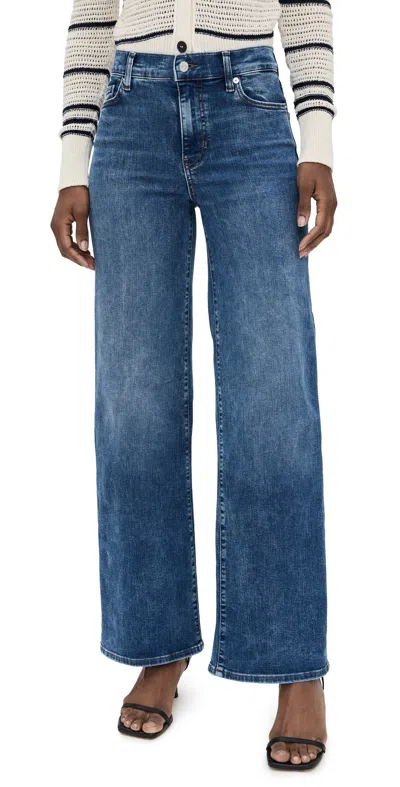 Frame Le Slim Palazzo Jeans Canals In Blue