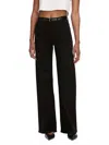Frame Le Slim Palazzo Jeans In Black In Black