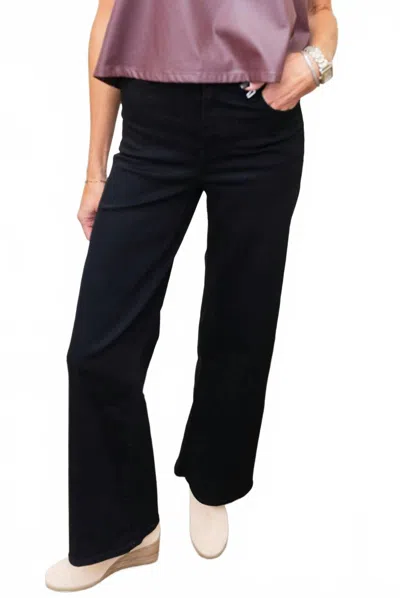 Frame Le Slim Palazzo Jeans In Black