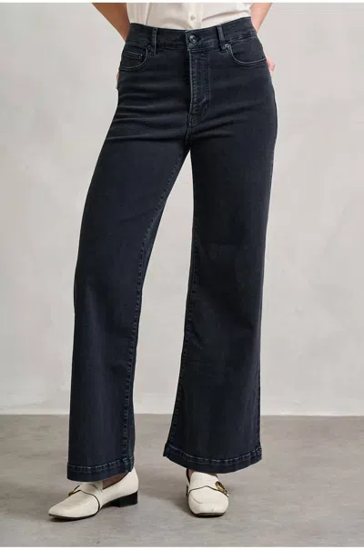 Frame Le Slim Palazzo Jeans In Eightball In Blue