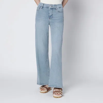 Frame Le Slim Palazzo Jeans In Tribute Light Blue In Black