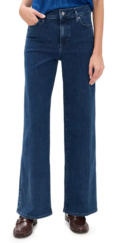 Frame Le Slim Palazzo Jeans Loner In Blue