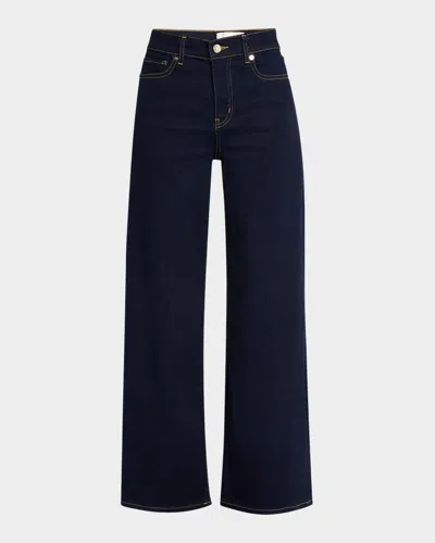 Frame Le Slim Palazzo Jeans In Black