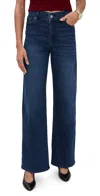 Frame Le Slim Palazzo Jeans Trick In Blue
