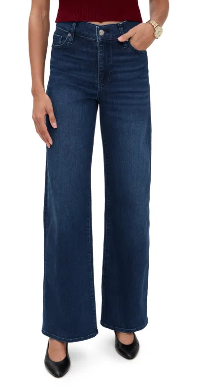Frame Le Slim Palazzo Jeans Trick In Blue