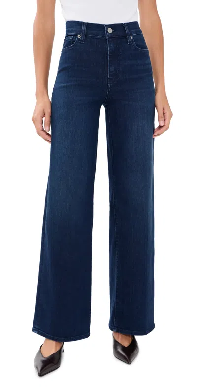 Frame Le Slim Palazzo Jeans Ultraviolet In Blue