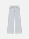 Frame Le Slim Palazzo Jeans Feather In White