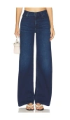 Frame Blue Wide Jeans With Drawstring
