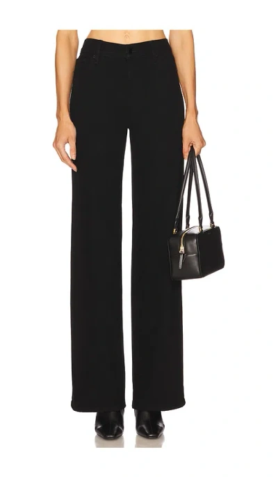 Frame Le Slim Palazzo Long Jeans In Black