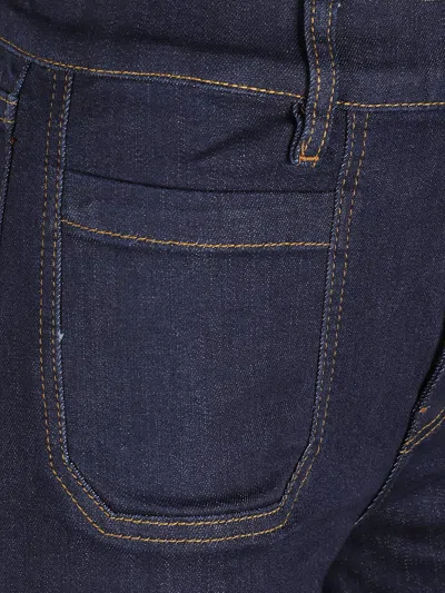 Frame Le Slim Palazzo Long Modernist Jeans In Blue