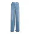 Frame Le Slim Palazzo Long Wide-leg Jeans In Blue