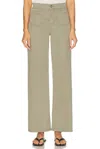 Frame Le Slim Palazzo Patch Pocket High Waist Wide Leg Jeans In Brown