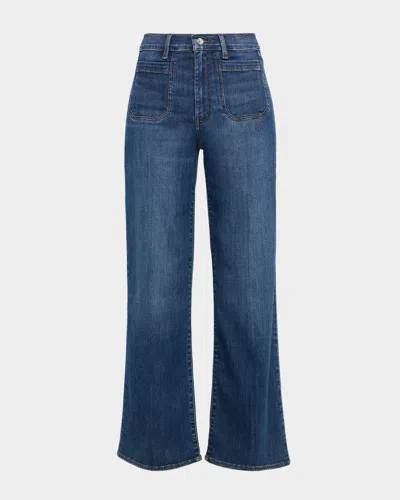 FRAME LE SLIM PALAZZO MODERNIST POCKET JEANS