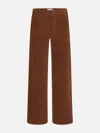 Frame Le Slim Palazzo Modernist Pocket Jeans In Brown