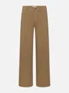 Frame Le Slim Palazzo Modernist Pocket Jeans In Brown