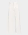 Frame Le Slim Palazzo Crop Jeans In Animal Print