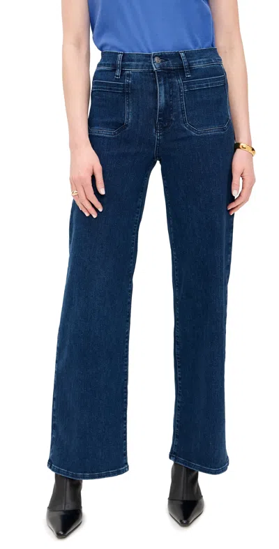 FRAME LE SLIM PALAZZO MODERNIST POCKET JEANS LONER