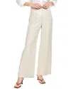 Frame Denim Le Slim Palazzo Modernist Pocket Linen-blend Pant In Beige