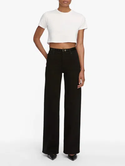 Frame Le Slim Palazzo Pant In Black