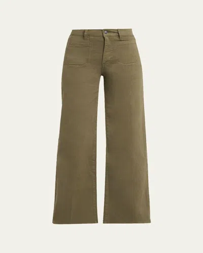 Frame Le Slim Palazzo Pants In Brown