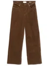 Frame Le Slim Palazzo Pants In Brown