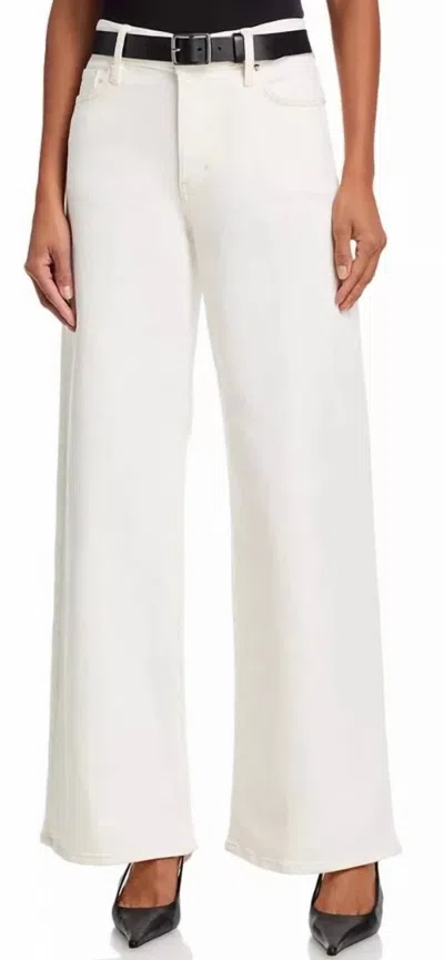 Frame Le Slim Palazzo Pants In Au Natural Clean In White