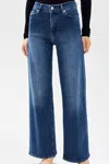 Frame Le Slim Palazzo Pants In Thunderstorm
