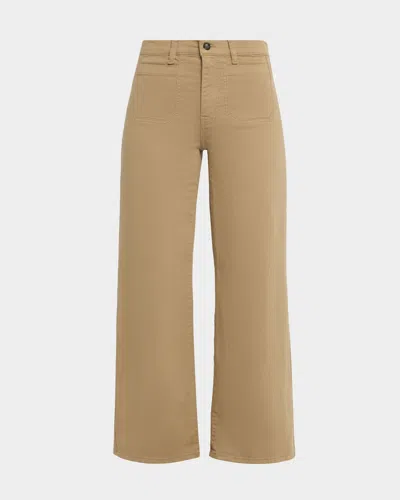 Frame Le Slim Palazzo Pants In Neutral