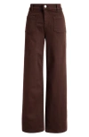 FRAME FRAME LE SLIM PALAZZO POCKET HIGH WAIST WIDE LEG JEANS