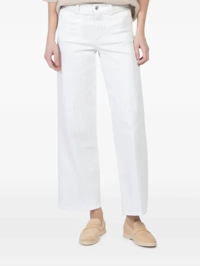 Frame Le Slim Palazzo Pocket Jean In White