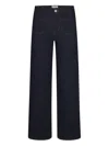 Frame Le Slim Palazzo Pocket Jeans In Blue