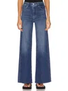 Frame Le Slim Palazzo High Rise Jeans In Crossings In Multi