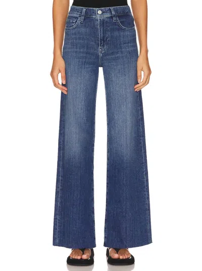 Frame The Pixie Extra Wide Leg Jeans Seraphina In Blue