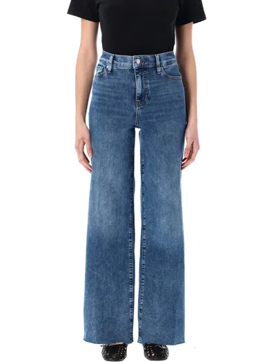 Frame Le Slim Palazzo Raw Hem Jeans In Canals Raw After