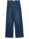 Frame Le Slim Palazzo Pants In Thunderstorm In Blue