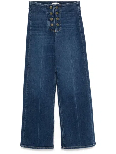 Frame Le Slim Palazzo Sailor Jeans In Blue