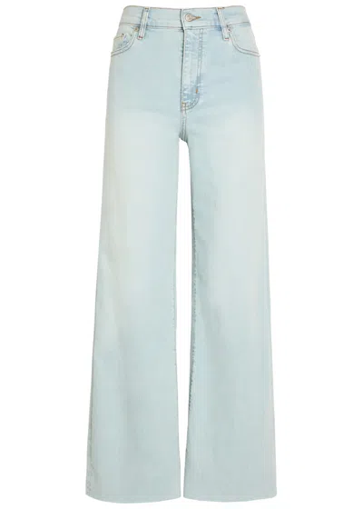 Frame Le Slim Palazzo High-rise Wide-leg Jeans In Blue