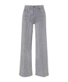 Frame Le Slim Palazzo High Waist Wide Leg Jeans In Brown
