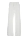 Shop Frame 'le Slim Palazzo' White Five Pocket Pants