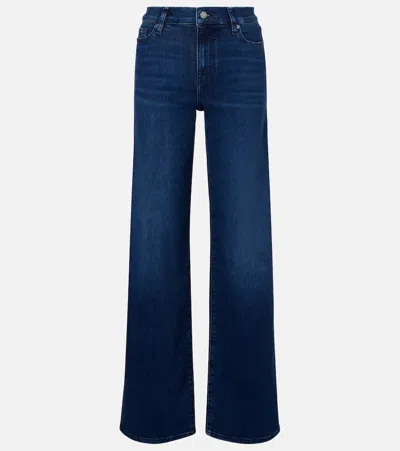 Frame Le Slim Palazzo Wide-leg Jeans In Blue