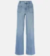 Frame Le Pixie Slim Palazzo Jean In Blue