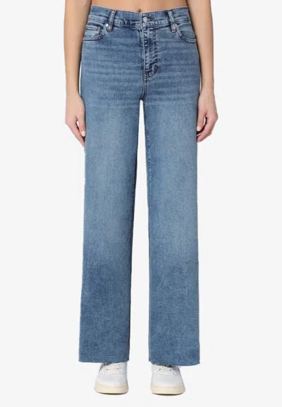 Frame Le Slim Palazzo Wide-leg Jeans In Blue
