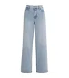 Frame Le Slim Palazzo High-rise Wide-leg Jeans In Blue