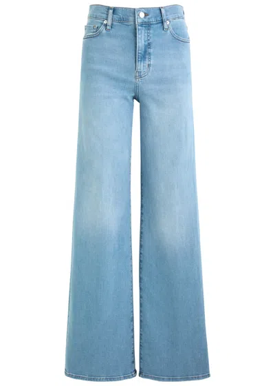 Frame Le Slim Palazzo Wide-leg Jeans In Blue