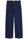 Frame Le Slim Palazzo Wide-leg Jeans In Blue