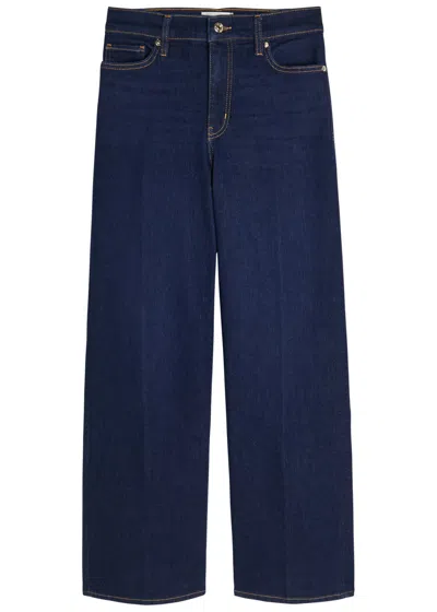 Frame Le Slim Palazzo Wide-leg Jeans In Blue