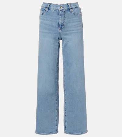 Frame Le Slim Palazzo Wide-leg Jeans In Blue