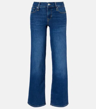 Frame Le Slim Palazzo Wide-leg Jeans In Blue