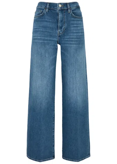 Frame Le Slim Palazzo Wide-leg Jeans In Blue