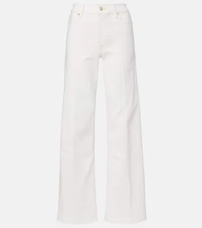 Frame Le Slim Palazzo Wide-leg Jeans In Gray